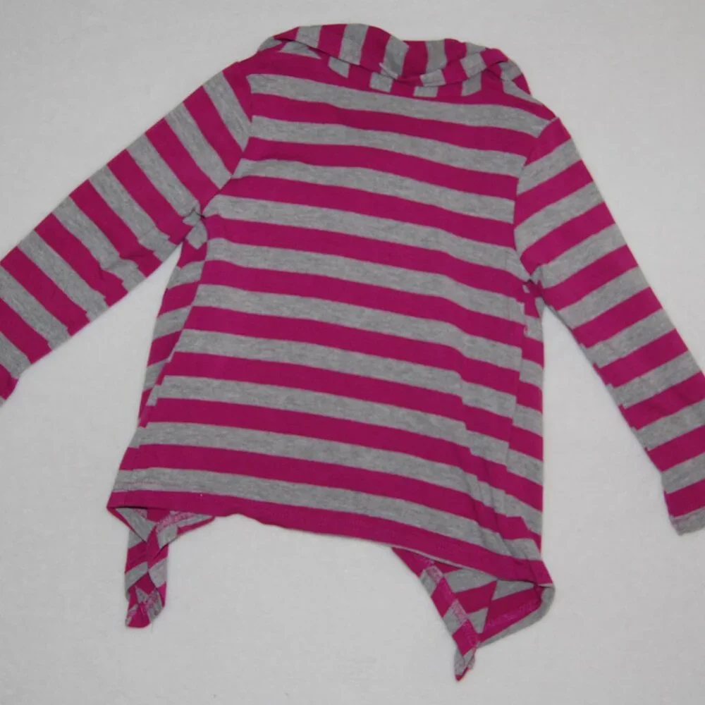 Poof! Shawl Neck Jersey Cotton Top, Girls Size 4T - Picture 8 of 9